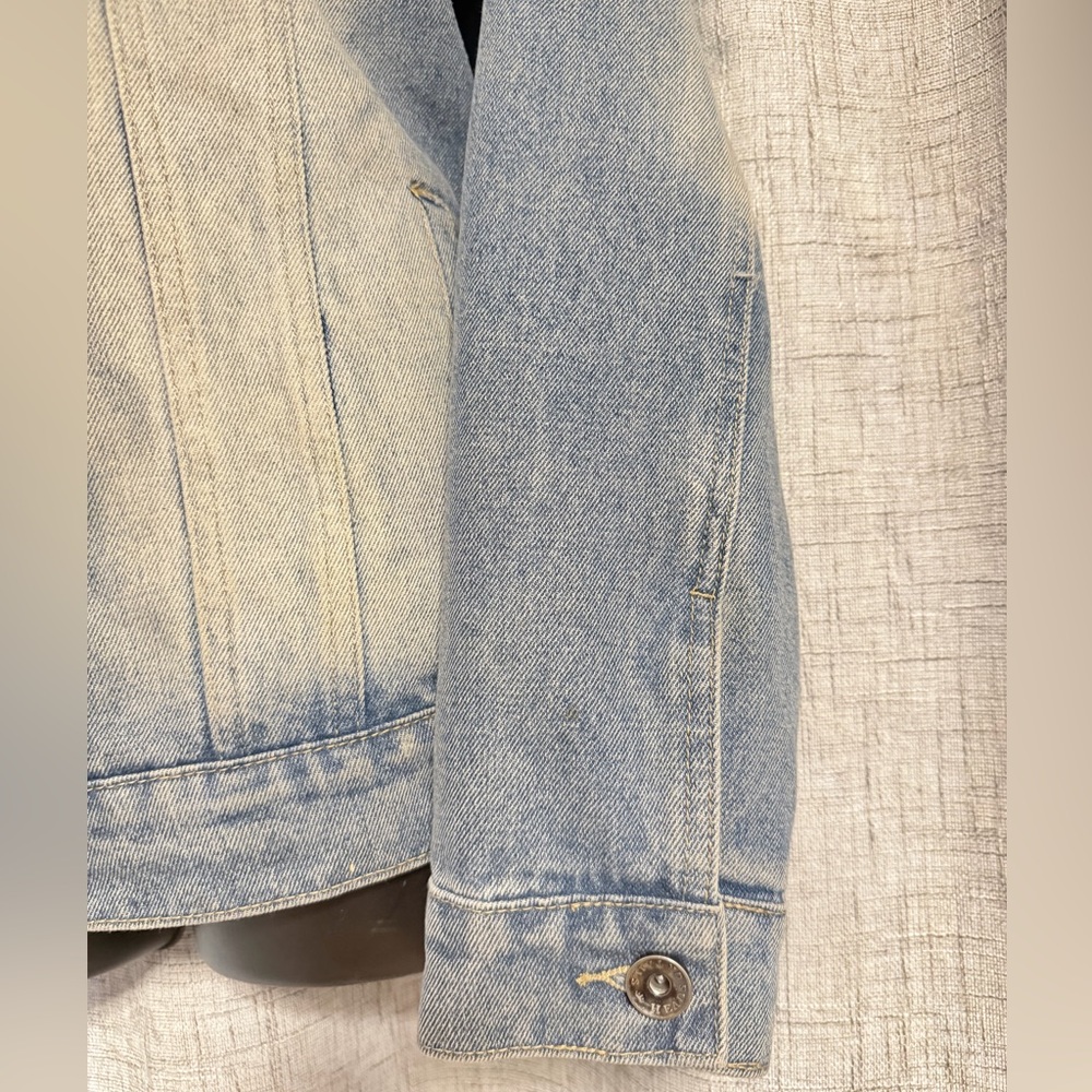 NWOT Heads or Tails Skull Dollar Sign Denim Jacket Med.🔥SALE $51 till Sun. - Picture 7 of 8
